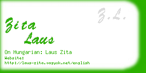 zita laus business card